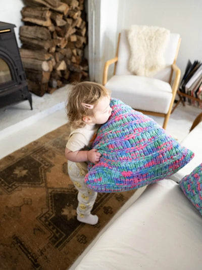 Pyramid Pillows (Knit) by Lion Brand Yarn