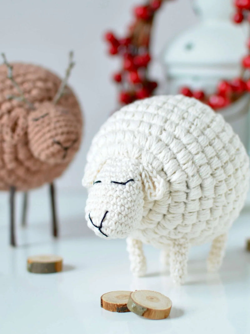 Sheep and Reindeer Ornaments