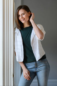 Collared Cardi (Knit)