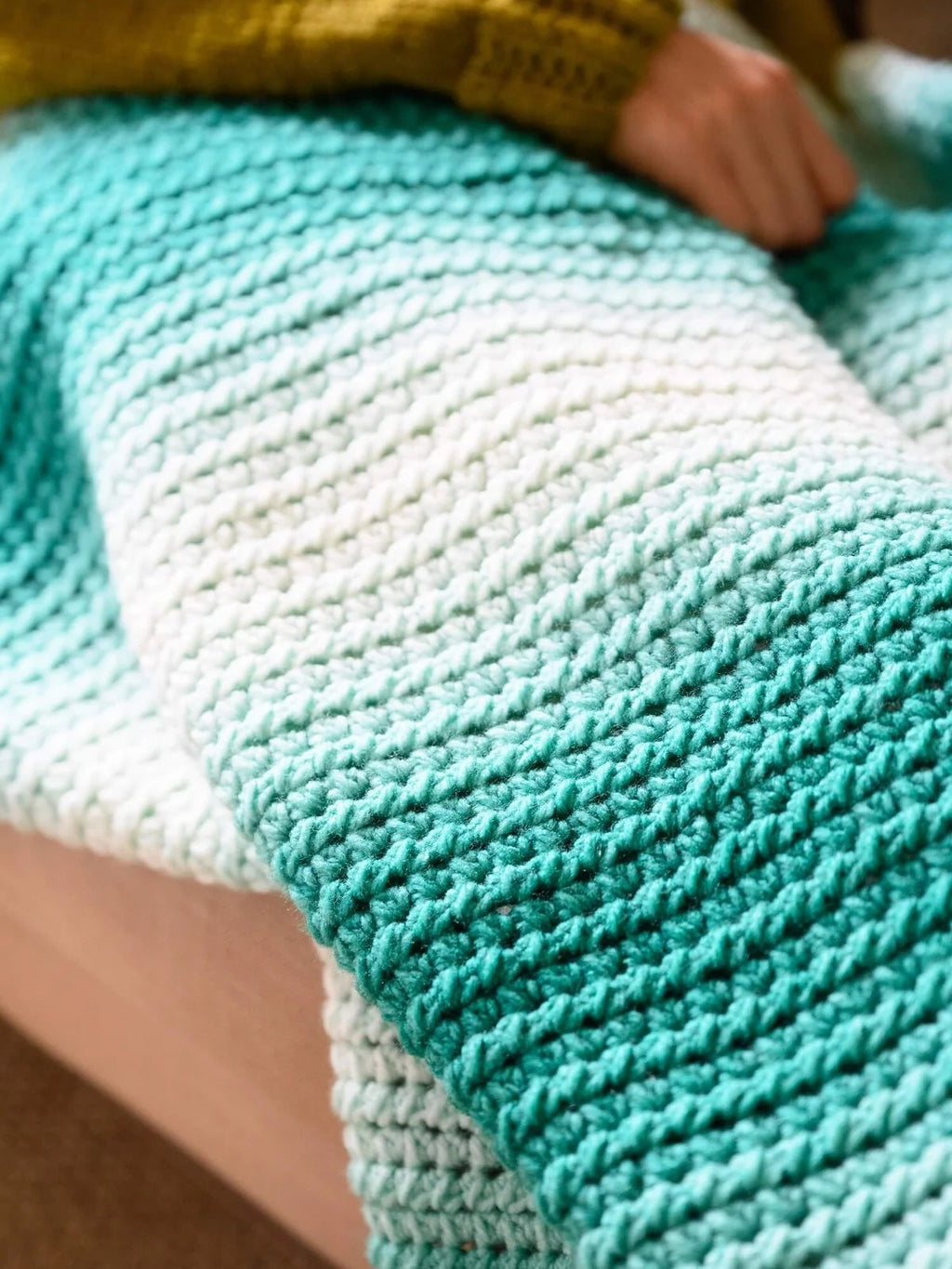 South Shore Aura Blanket (Crochet) by Lion Brand Yarn