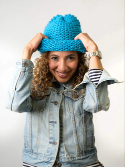 InstaKnit™ Vertical Hat (Knit) by Lion Brand Yarn