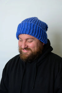 InstaKnit™ Slouchy Sideways Hat (Knit) by Lion Brand Yarn