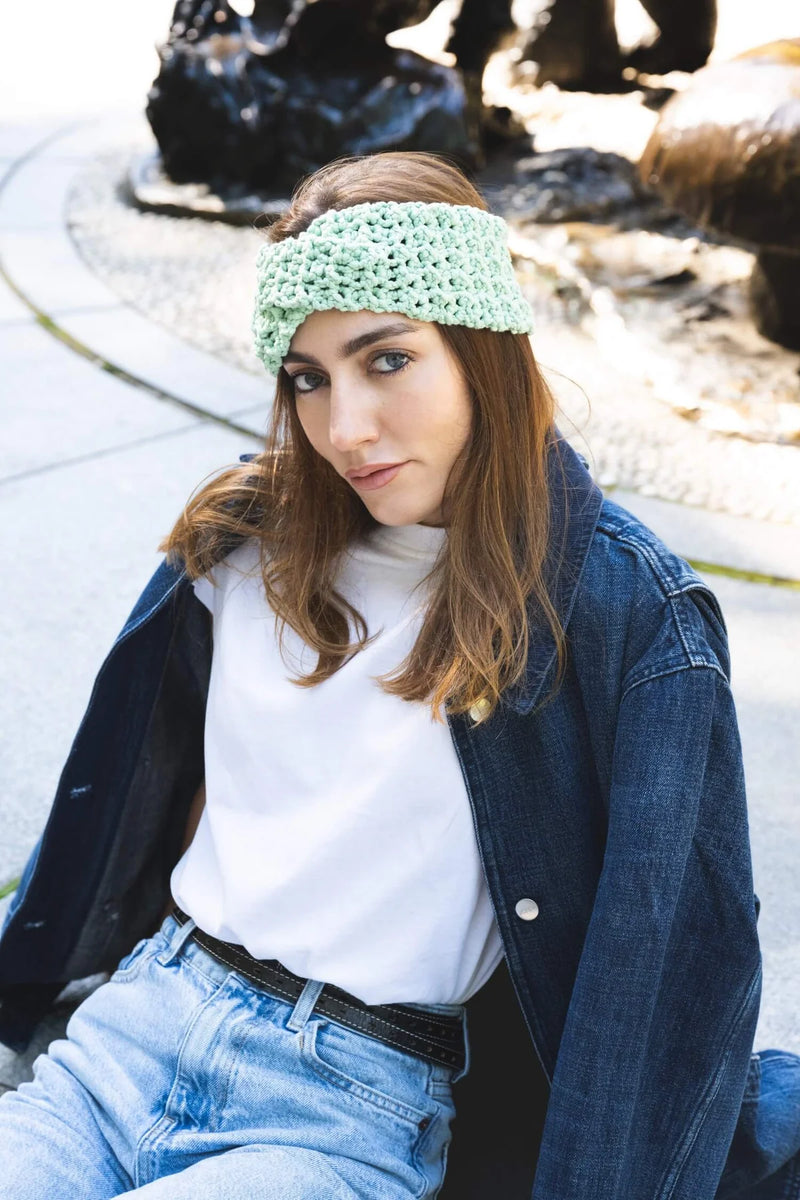 Twisted Headband (Crochet) by Lion Brand Yarn