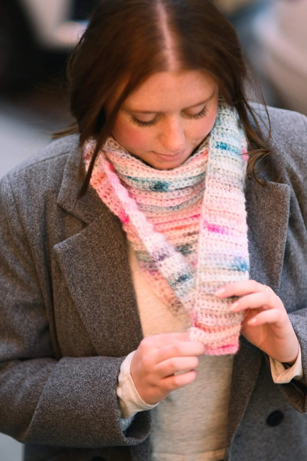 Tonya Tied Scarf (Crochet) by Lion Brand Yarn