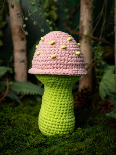 Strawberry Fields Mushroom (Crochet) by Lion Brand Yarn