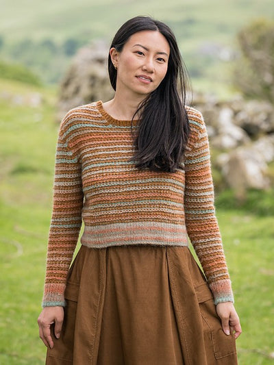 Merging Shades Sweater by Becky Baker