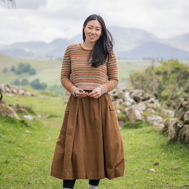 Merging Shades Sweater by Becky Baker