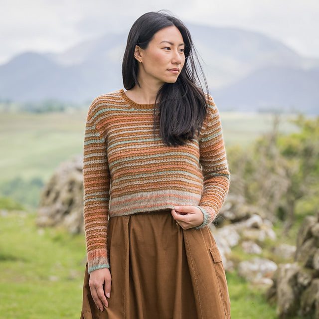 Merging Shades Sweater by Becky Baker