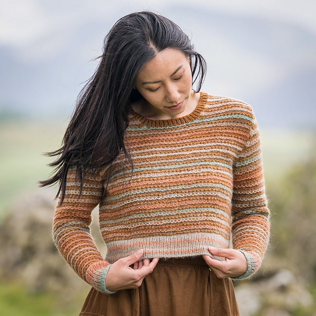 Merging Shades Sweater by Becky Baker