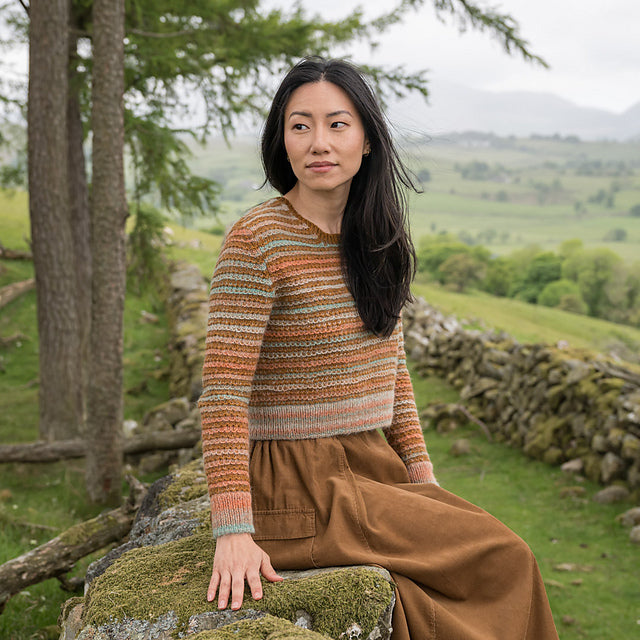 Merging Shades Sweater by Becky Baker