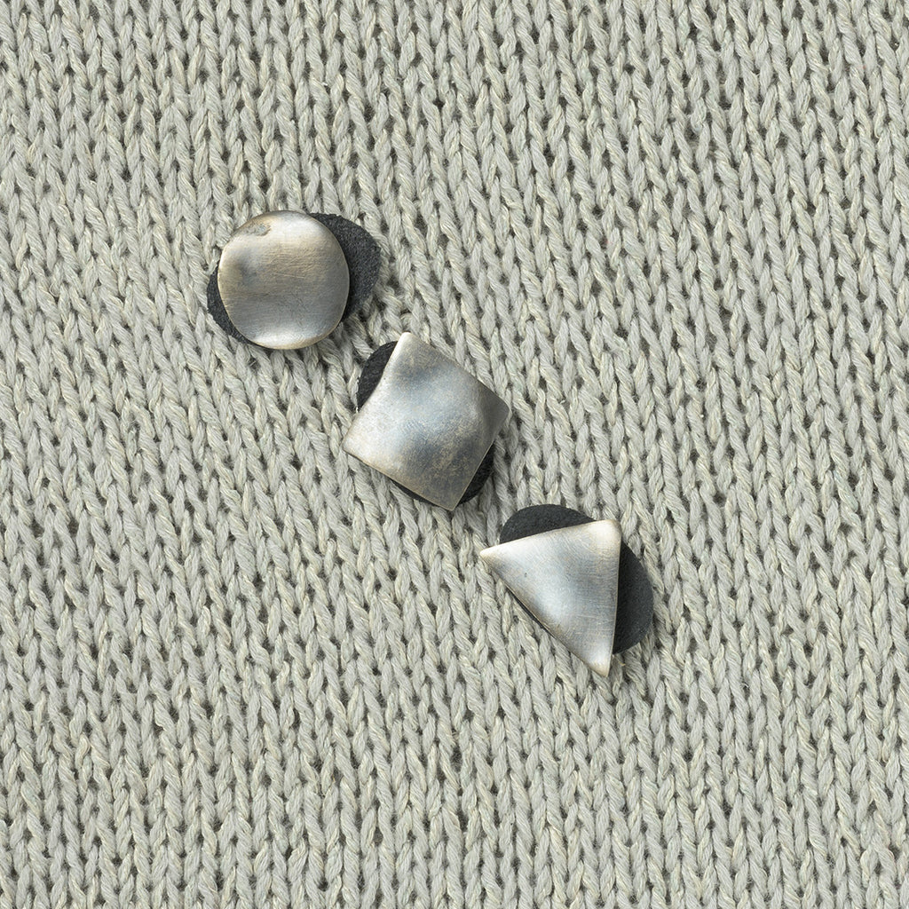 Stud Button JUL Designs Midcentury Modern White Brass Stud Button Set of 3 ...