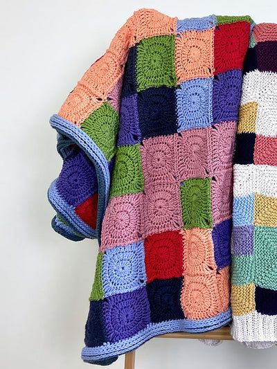 Mindful Mosaic Blanket (Crochet) by Mel Kennelly