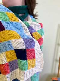 Mindful Mosaic Blanket (Knit) by Mel Kennelly