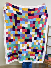 Mindful Mosaic Blanket (Knit) by Mel Kennelly