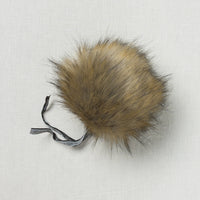 Lovafur Luxe Faux Fur Pom Mocha Raccoon