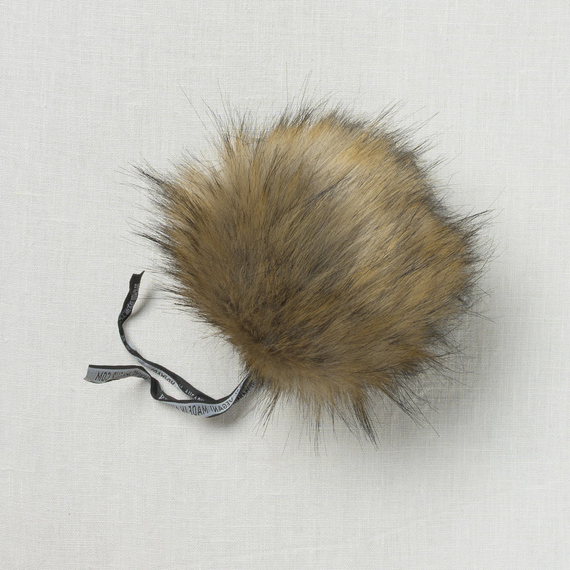 Lovafur Luxe Faux Fur Pom Mocha Raccoon