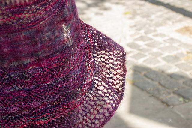 Chevron Delight Shawl by Lora Marin