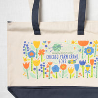 2025 Chicago Yarn Crawl Project Bag - Navy