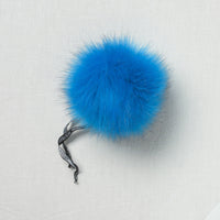 Lovafur Luxe Faux Fur Pom Ocean Blue Fox
