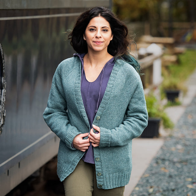 One Cardigan by Sarah Hatton