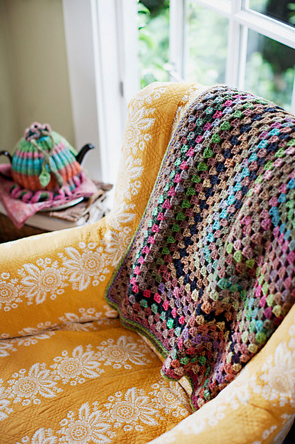 One Big Granny Square Throw & Afghan by Churchmouse Yarns and Teas