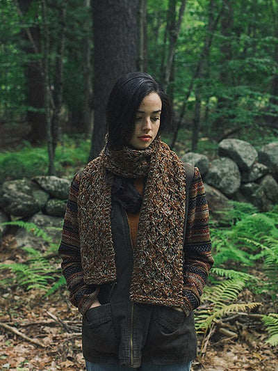 Rubrum Scarf by Peace Fleece