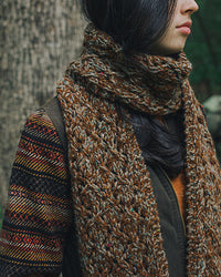 Rubrum Scarf by Peace Fleece