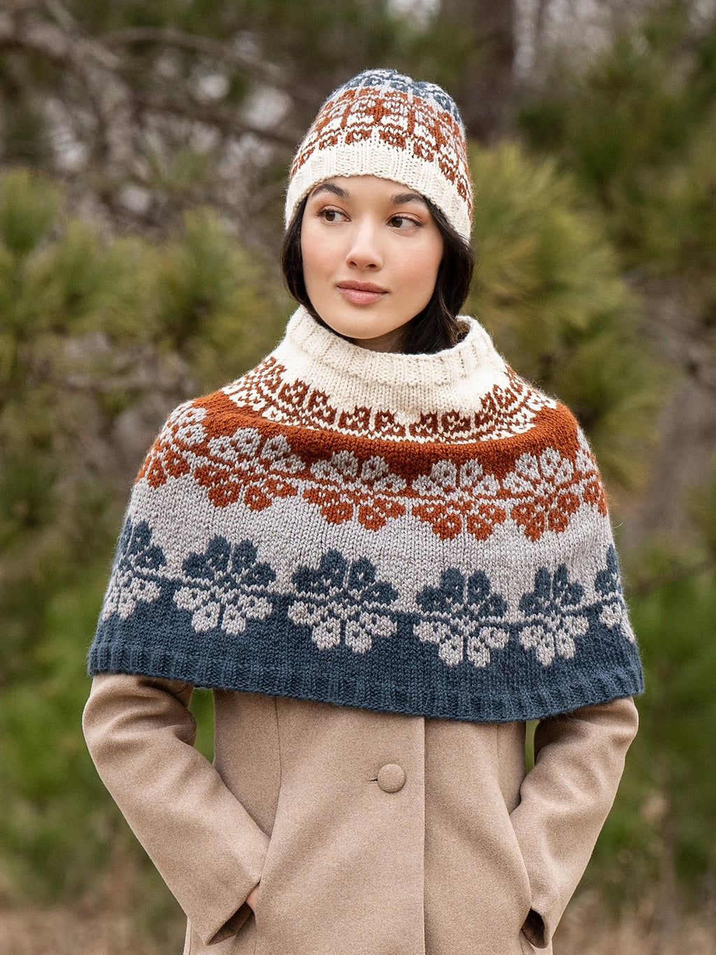 Floral Snood & Hat by Bobbi IntVeld