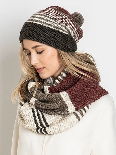 Blue Sky Fibers Forest Lake Hat & Cowl by Nancy Ekvall