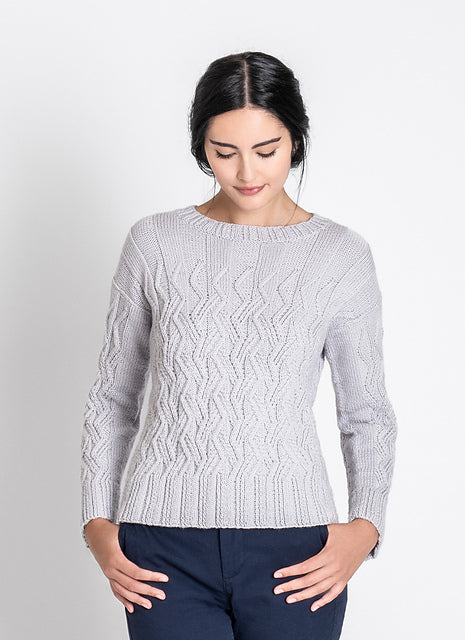 Montevideo Cabled Pullover by Mari Tobita