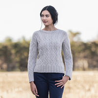 Montevideo Cabled Pullover by Mari Tobita