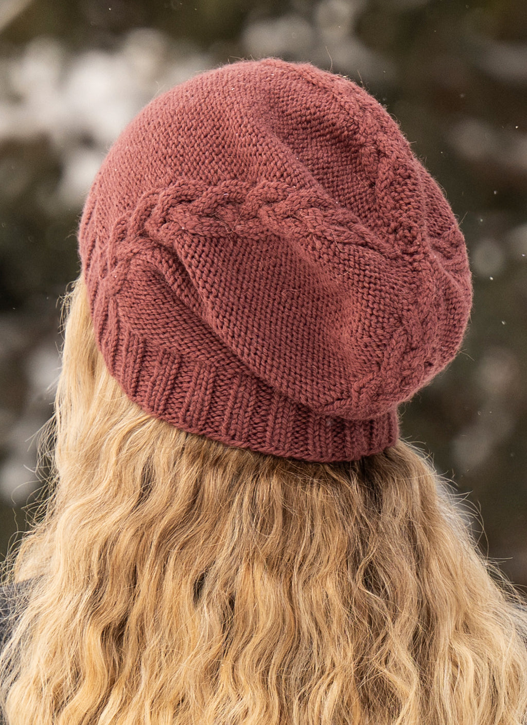 Rosewood Hat & Mitts by Sylvia Hager
