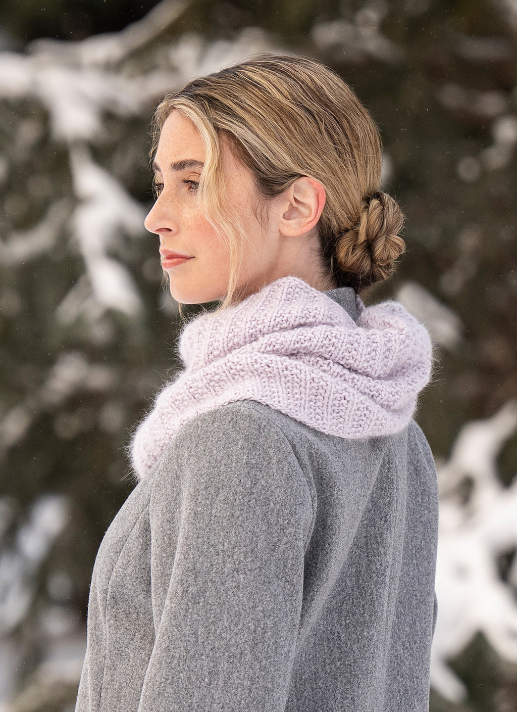 Violet Cowl by Nancy Ekvall