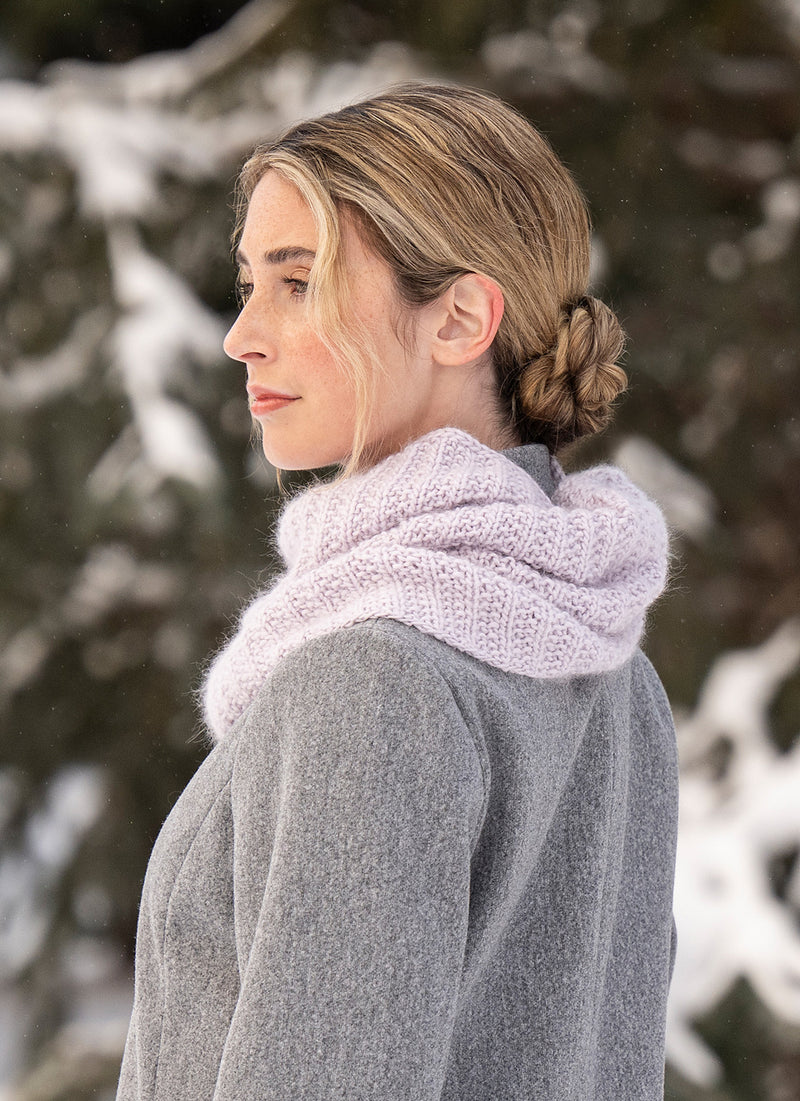 Violet Cowl by Nancy Ekvall