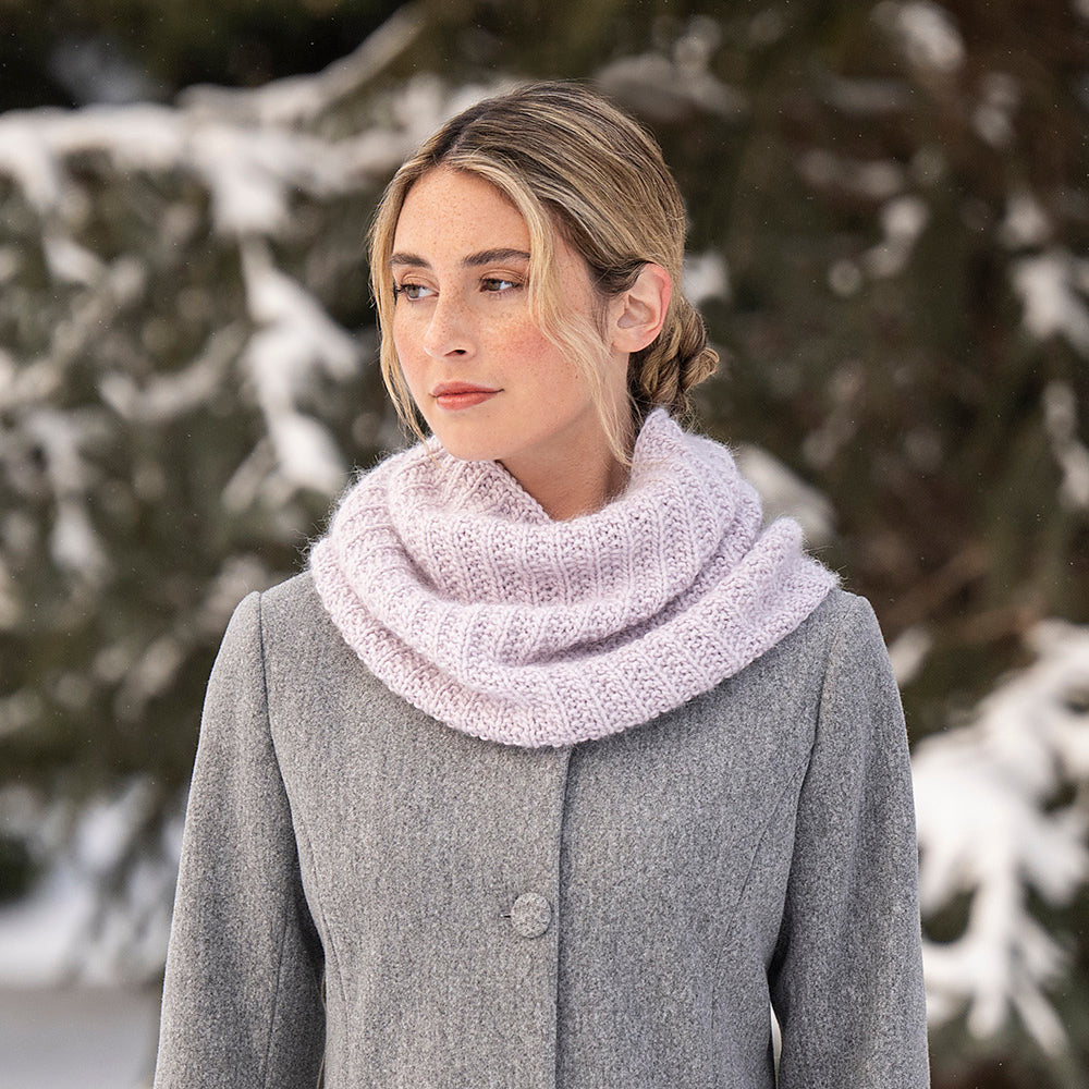 Violet Cowl by Nancy Ekvall
