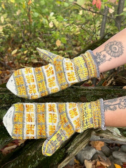 Paint Box Mittens by Kristin Ornolfsdottir