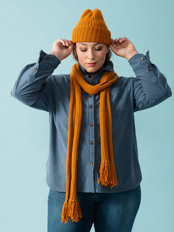Petunia Scarf and Hat by Mel Kennelly