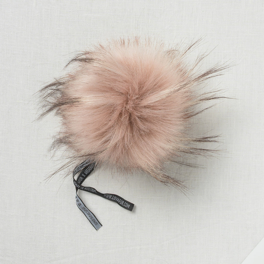 Lovafur Luxe Faux Fur Pom Quartz Raccoon