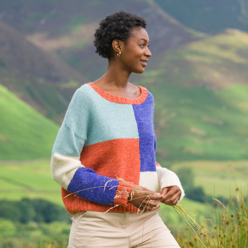 Radiant Panels Pullover by The Fibre Co.
