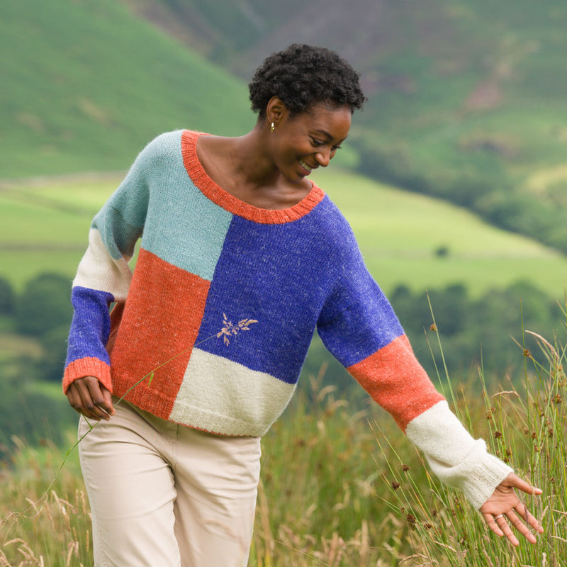 Radiant Panels Pullover by The Fibre Co.