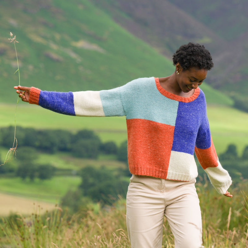 Radiant Panels Pullover by The Fibre Co.