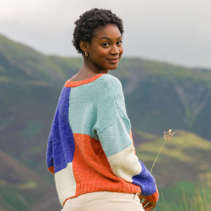 Radiant Panels Pullover by The Fibre Co.