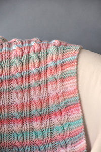 Reversible Cable Blanket by Rachel Brockman