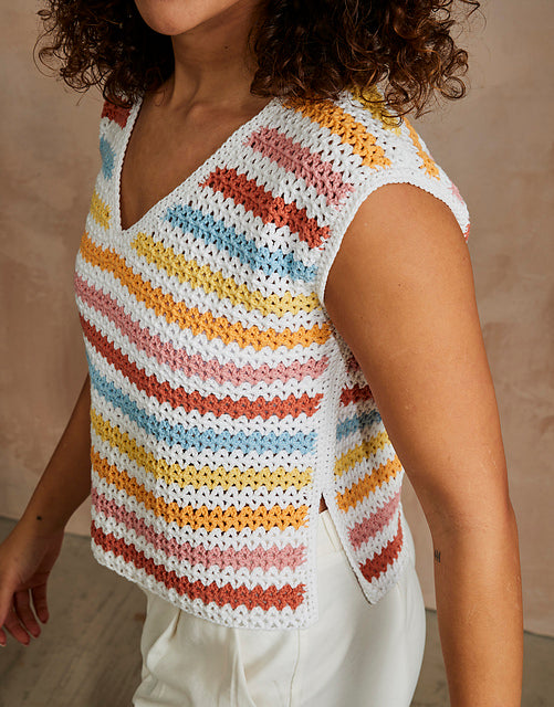 10745 Soft Skyline Top by Sirdar