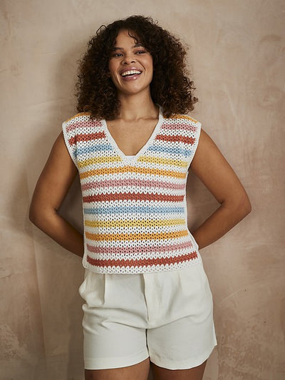 10745 Soft Skyline Top by Sirdar