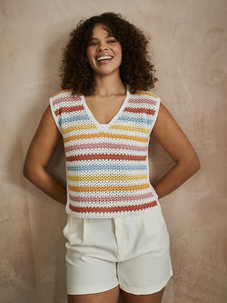 10745 Soft Skyline Top by Sirdar