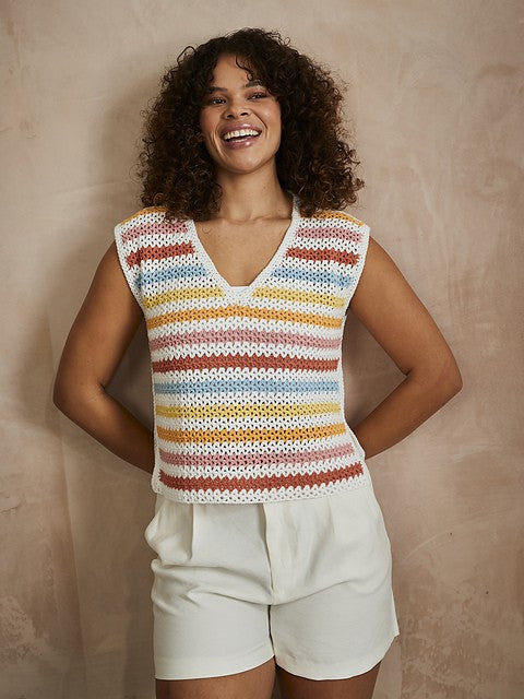 10745 Soft Skyline Top by Sirdar