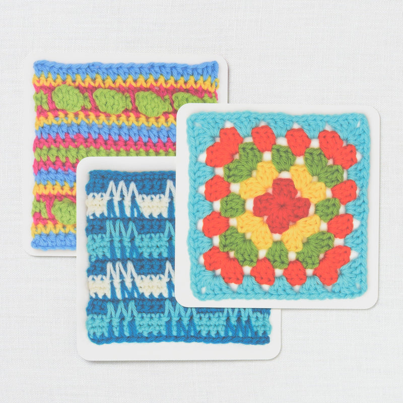 The Bright & Bold Granny Square Card Deck by Leonie Morgan