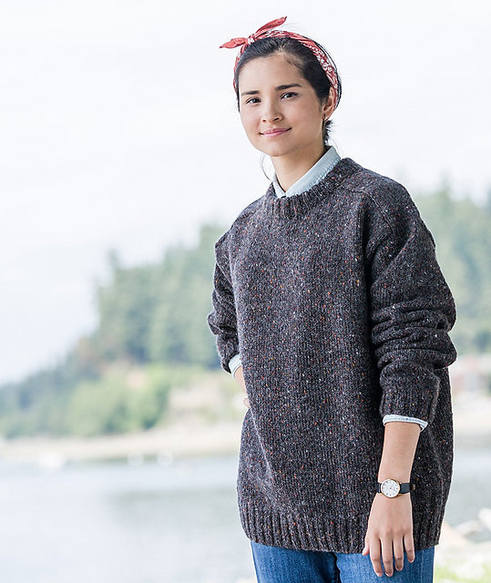 Saddle-Shoulder Men's Pullover by Churchmouse Yarns and Teas