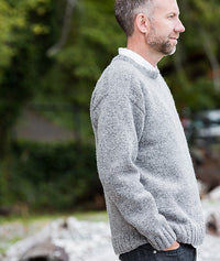 Saddle-Shoulder Men's Pullover by Churchmouse Yarns and Teas